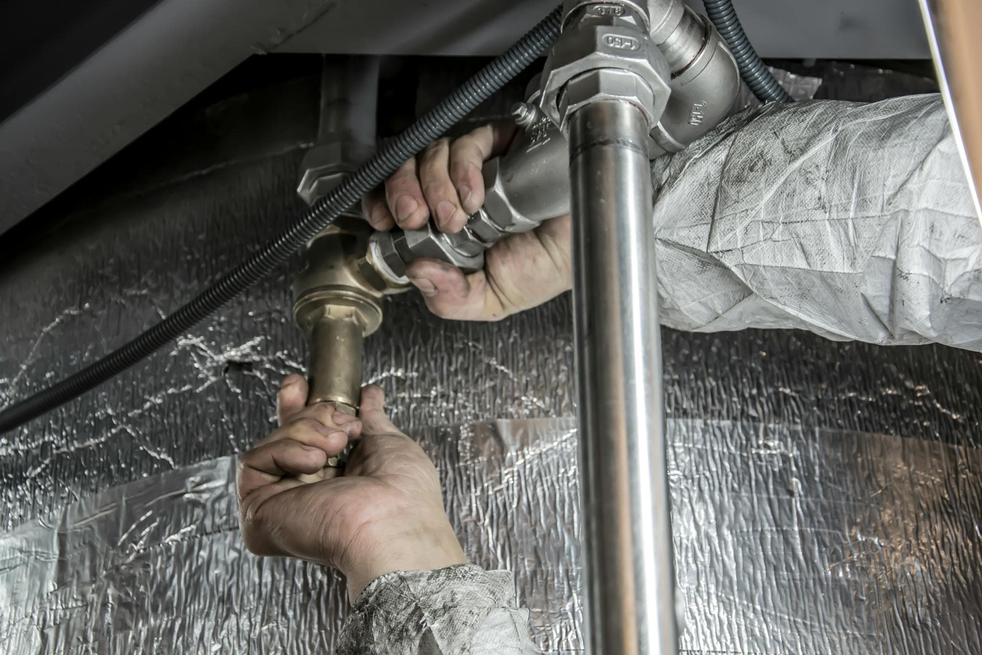 Plumber fitting copper and brass pipe